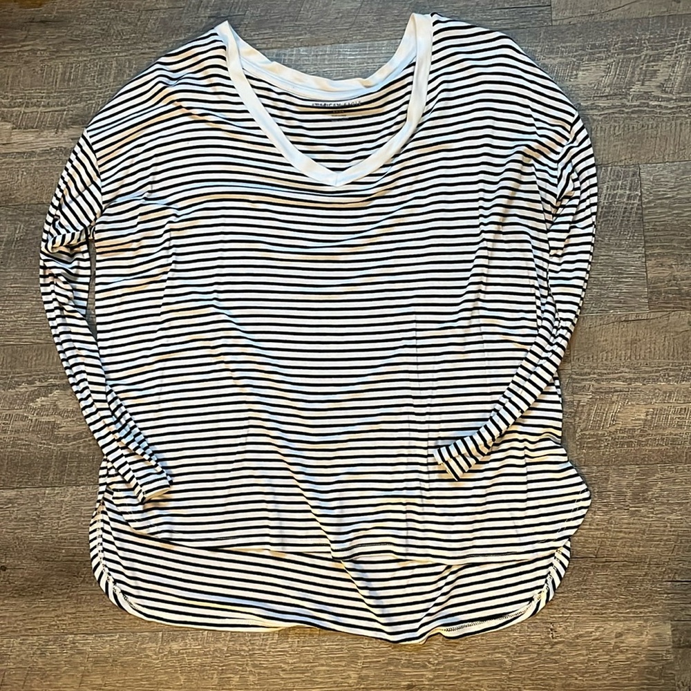 American Eagle stripped long sleeve top